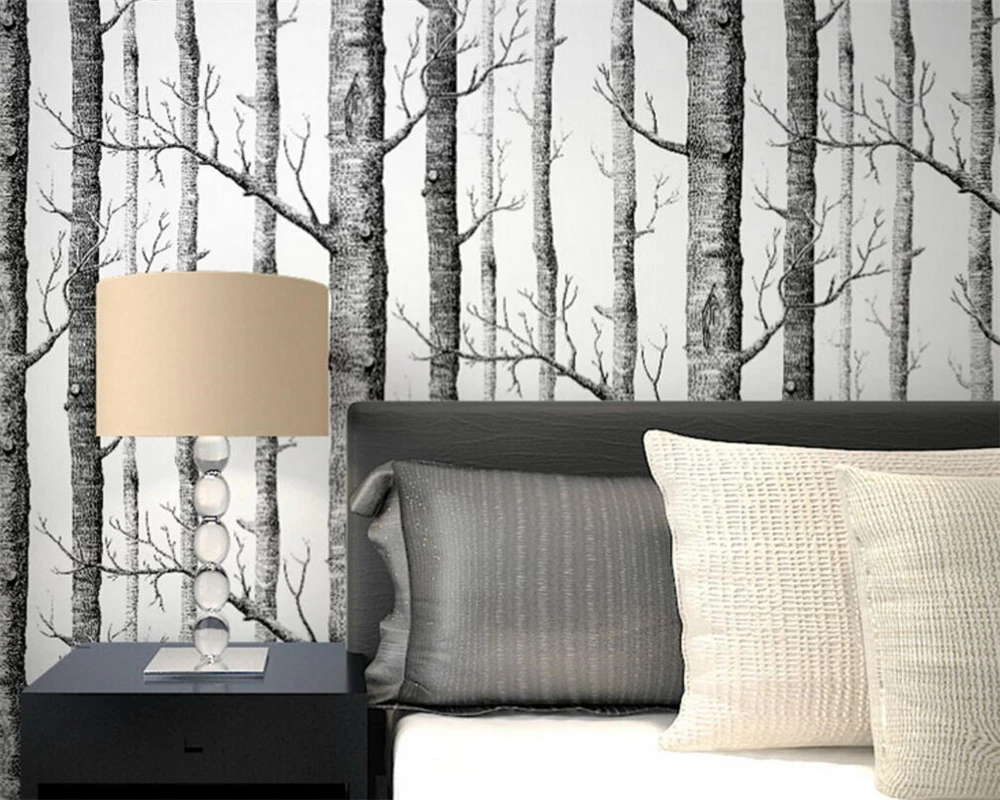 Scarica Gratis Images Beibehang Abstrait Noir Et Blanc Branches Papier Peint Tronc Arbre dernière par