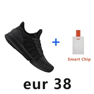Xiaomi Mijia Женская умная обувь женские профессиональные спортивные кроссовки для бега поддержка смарт чип - Цвет: Black EUR 38