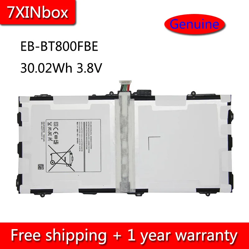 7XINbox 30 02 WH 3 8 V EB-BT800FBE Аккумулятор для ноутбука Samsung Galaxy Tab S 10 5 дюймов SM-T800 T801 T805