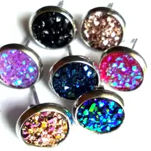 100 пар в партии из нержавеющей стали звездное небо серьги гвоздики новая мода имитация драгоценных камней ювелирные изделия серьги для женщин