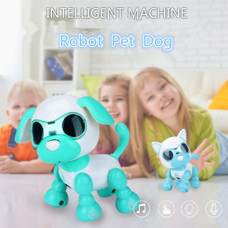Educational toys Electric pet dog robot With Touch Sensor Recording Snore Blow Led Light Child Toys Gift VS Walk Dinosaur | Игрушки и