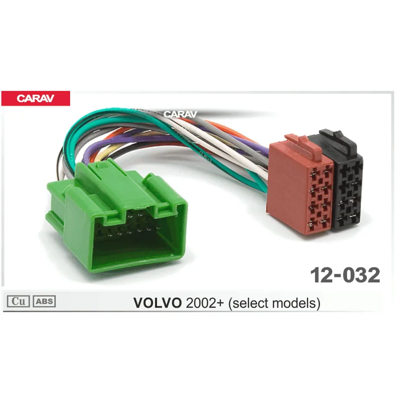 

CARAV 12-032 ISO Radio Adapter for/ VOLVO 2002+ (select models) Wiring Harness Connector Lead Loom Cable Plug