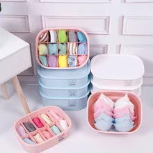 

3pcs Bra Underwear Socks Storage Box Set Washable Plastic Clothing Home Wardrobe Closet Drawer Storage Organizer