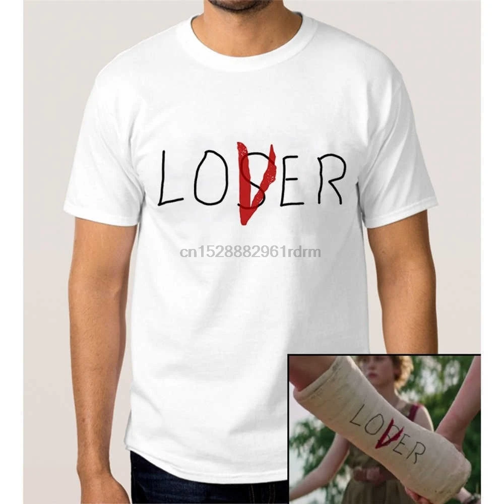 Рок тяжелый металлический стиль Loser Lover футболка мужская женская It Pennywise новая