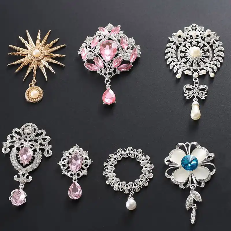 20pcs Crystal Rhinestone Button Flat Back Wedding Dress Hair Accessory DIY