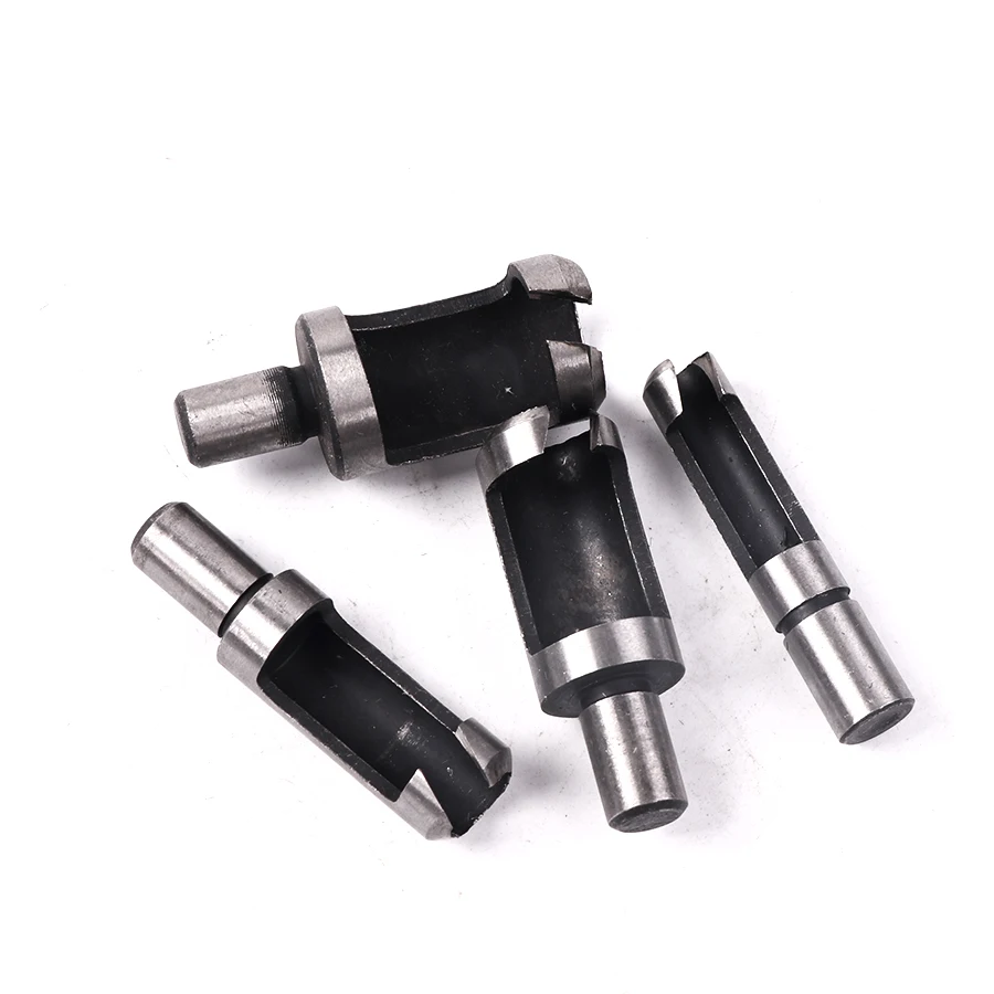 4 шт. 1/4 ''3/8'' 1/2 ''5/8'' деревообрабатывающая вилка Резак сверла мощность столярные инструменты деревянная вилка машинка для резки аксессуары