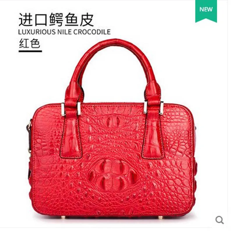 

2018 Gete new hot freeshipping alligator handbag woman handbag crocodile bag