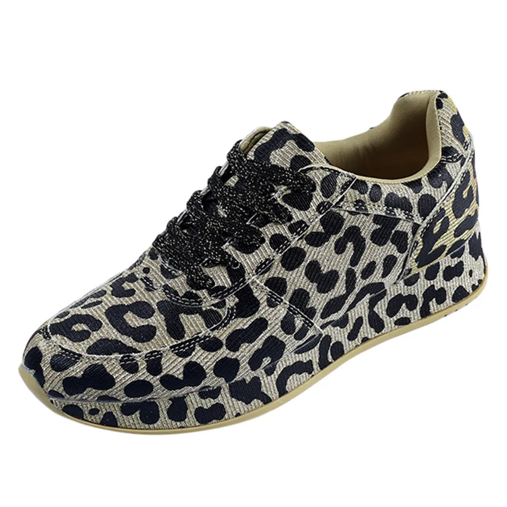 leopard flat sneakers