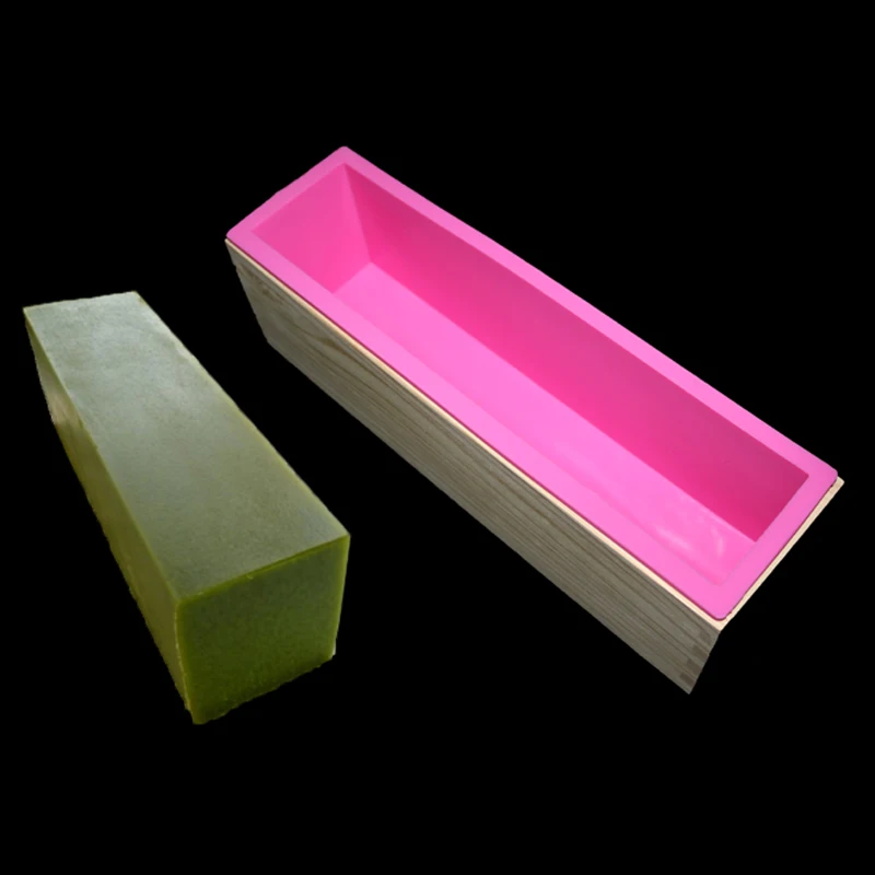 

Rectangular Soap Mold Outer Rectangular Wooden Box With Wooden Rectangular Soap Mold Silicone Liner Diy Cake And Bread