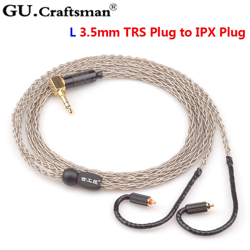 GUcraftsman 6N серебро UE6 Pro UE11 Pro UE Live UE5 pro ueRM UE18 + Pro 4,4 мм/2,5 мм Баланс кабель для наушников