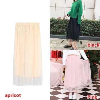 

Half-Length Skirt Charming Pleated Work Women Dress Casual High-Waist Party School Medium Length