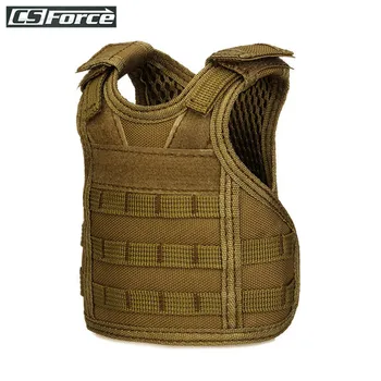 

Mini Tactical Vest Beer Bottle Set Adjustable Shoulder Strap Military Miniature Hunting Vests Beverage Bottle Set Christmas Gift
