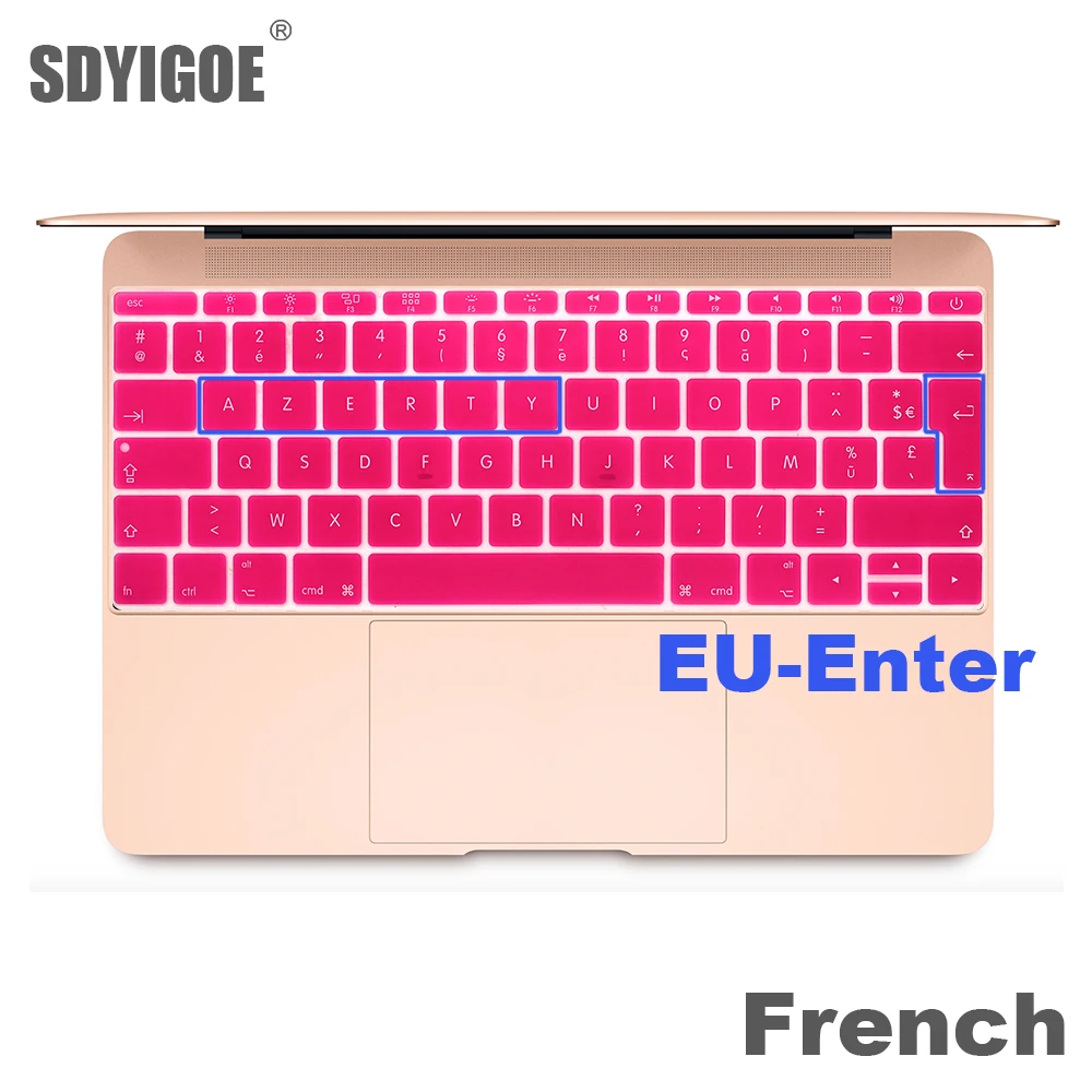 Защитная клавиатура для macbook retina 12 pro13 EU Enter A1708 A1534 A1931 чехол клавиатуры аксессуары