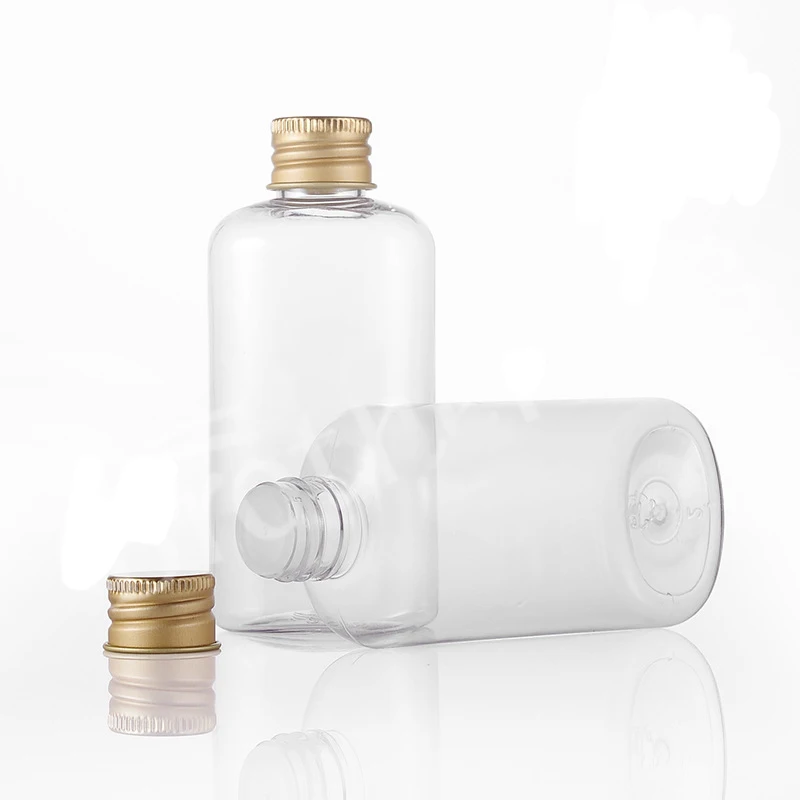 3pcs 100ML transparent oval shoulder with acrylic gold cover bottle lotion bottle Cosmetic bottle pure dew bottle BQ053 3pcs 100ML transparent oval shoulder with acrylic gold cover bottle lotion bottle Cosmetic bottle pure dew bottle BQ053