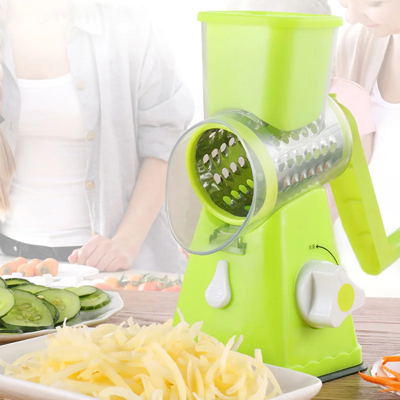 Измельчитель овощей, кухонный инструмент, ручной резак для овощей, ручной спиральный слайсер для овощей, терка для сыра, умный Овощной