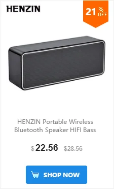 HENZIN Портативный Bluetooth Динамик Беспроводной стерео двойной Динамик большой объем BT колонки с микрофоном AUX громкой звуковой ящик для iPhone