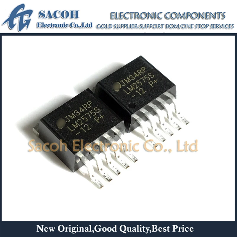 

New Original 10PCS/Lot LM2575S-12 LM2575D2T-12 LM2575-12IKTT TO-263 1A 12V Voltage Regulator