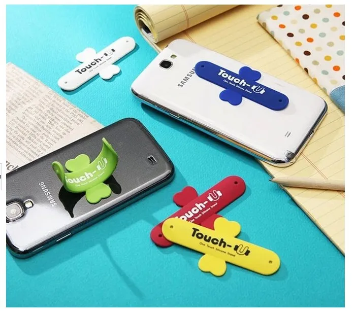 15pcs/lot Touch U Universal Mini Sticker Silicone mobile phone Stand