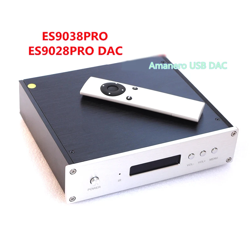 Lusya OPA604AP/AD797AN ES9038PRO Amanero USB интерфейс декодер DSD XLP с пультом дистанционного управления T0275