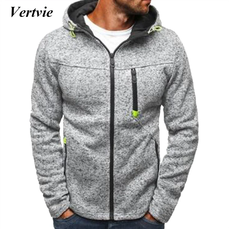 Vertvie бренд спортивные куртки для бега на открытом воздухе спортивные молнии с капюшоном Sweatshit Solid Training фитнес куртка