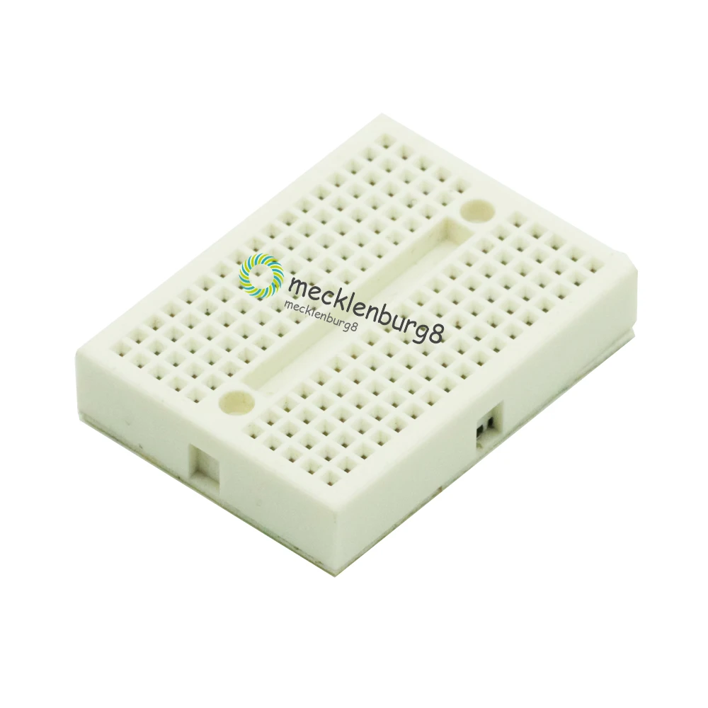 

10PCS SYB-170 White Mini Solderless Breadboard Prototype Experiment Test Protoboard 170 Tie-Points 35*47*8.5mm