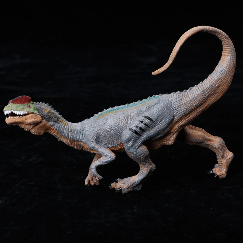 

1PC Mouth Movable Dinosaur Action Figure Toys Hand Puppet Dilophosaurus Kids Educational Model -B116