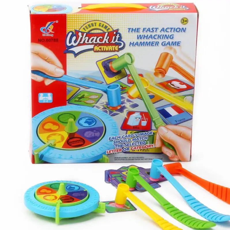 

the fast action whacking hammer Board Game English Version for Family/Party/Friends Funny Game Best Gift for Children