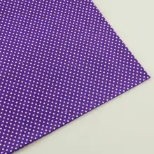 Craft Home Textile Sewing Purple Cotton Fabric Lovely White Dots Style Cloth Dolls Patchwork Tecido Tela CM Plain Art Work