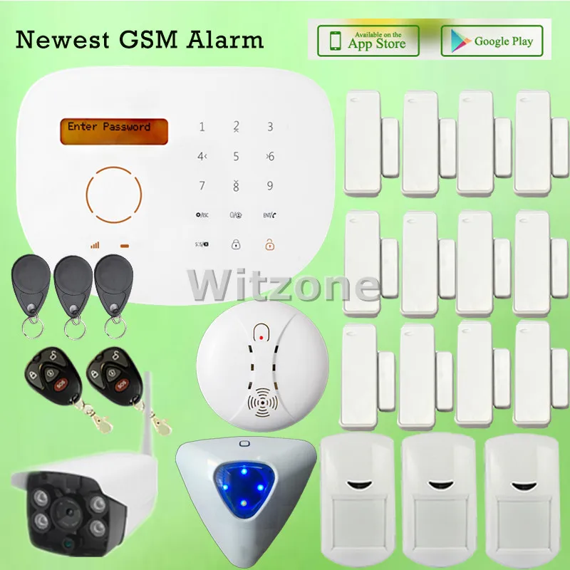 Two way communication RFID GSM Home Burglar Alarm System with