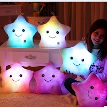 Красочная светящаяся Подушка милые плюшевые игрушки