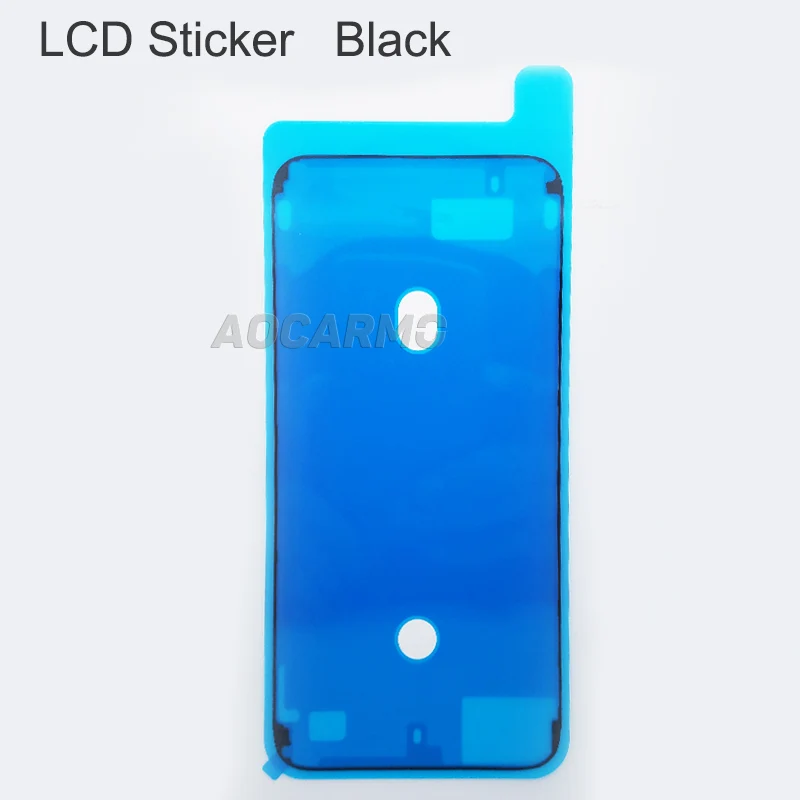 Aocarmo черный/белый ЖК-экран водонепроницаемый клей+ батарея анти-статическая наклейка клейкая лента для Apple iPhone 7 Plus 5," 7 P - Цвет: LCD Adhesive Black