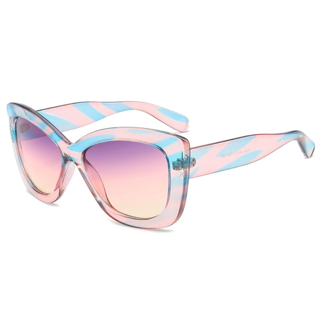 Summer Women Outdoor Sunglasses Wrap PC Frame Female Sun Glasses 7 Colors Gradient Shade UV400 Protection Oversized Sunglasses
