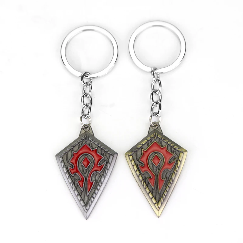 World of брелок для ключей Warcraft WOW Warcraft, племенной баннер, кулон в форме флага, брелок для ключей для женщин и мужчин, автомобильный брелок для ключей, ювелирные изделия