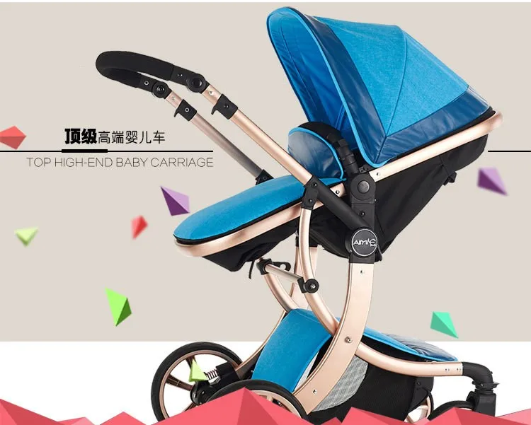 Новинка 2015 роскошные дизайнерские Детские коляски 3 в 1, 4 цвета четыре колеса одно место