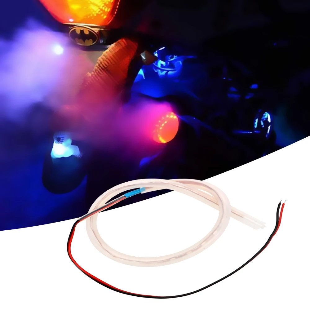 

LEEPEE1 Set Moto Decorative Lamps Motorcycle Light Motorbike Exhaust Pipe Lamp Scooter Refit Torching Thermostability Lights LED