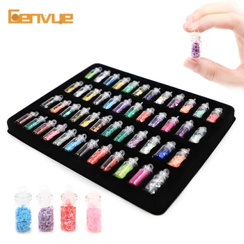 

48Pcs Glitter Filler Bead Charms for Slime Fluffy Box Toys Children Slide Magic Clear DIY Clay Accessories Kit Supplies Kids Toy