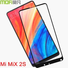 xiaomi mi mix 2s glass full cover original Mofi mi mix 2 s screen protector fim protector 5.99" xiaomi mi mix 2s glass(China)