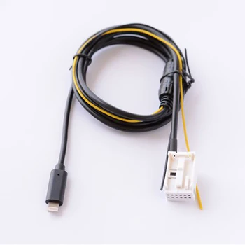 

Biurlink RCD200 RCD210 RCD300 RCD310 RNS300 RNS310 Audio Cable AUX-IN AUX Charging Adapter for iPhone 7 8 X