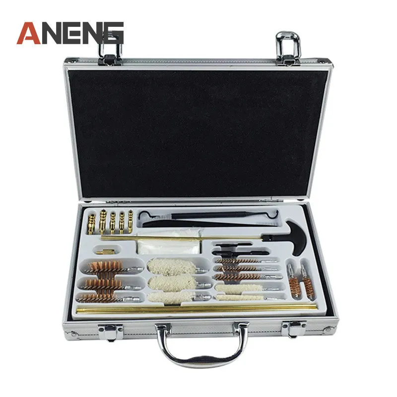 

Aluminum Box Copper Rod Double-handle Cotton Brush Copper Wire Brush Combination Set Cleaning Tools Kit