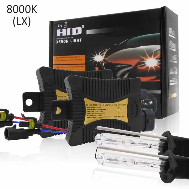 9-16 V H1 HID головной свет 55 W фонарик 3000 k, 4300 k, 5000 k, 6000 k, 8000 k, 10000 k, 12000 k - Испускаемый цвет: 8000k LX style