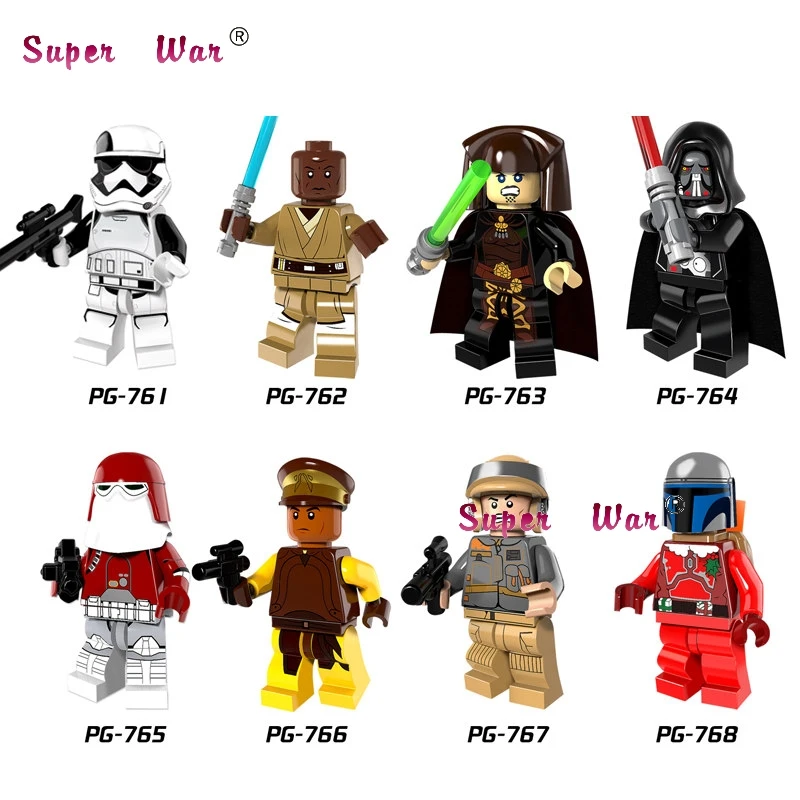 

1PCS Darth Vader Windu Unduli Red SnowCaptain Panaka building blocks toys for children