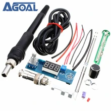 Цифровая паяльная станция Утюг Температура контроллер Наборы T12 ручка