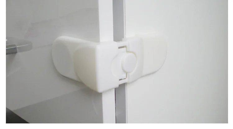 5 шт./лот шкаф ящик комод Холодильник туалет Дверь Шкаф пластиковый замок Детская безопасность LockCare Детская безопасность BTRQ0140 - Цвет: white