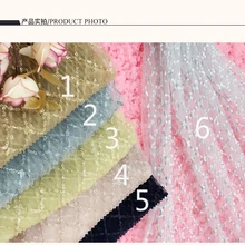 Красивый вышитый тюль сетка кружево ткань с довольно цвет африканские Ткань BZL-19.0116