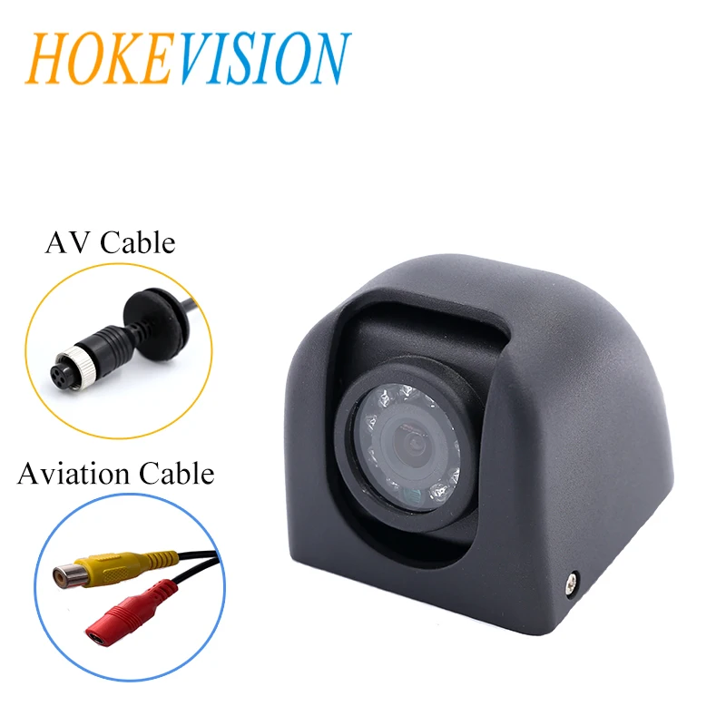 

HOKEVISION Universal Waterproof IP68 side view camera Truck Backup Camera Heavy Duty 18 LED IR Night Vision for Bus/Truck/Coach