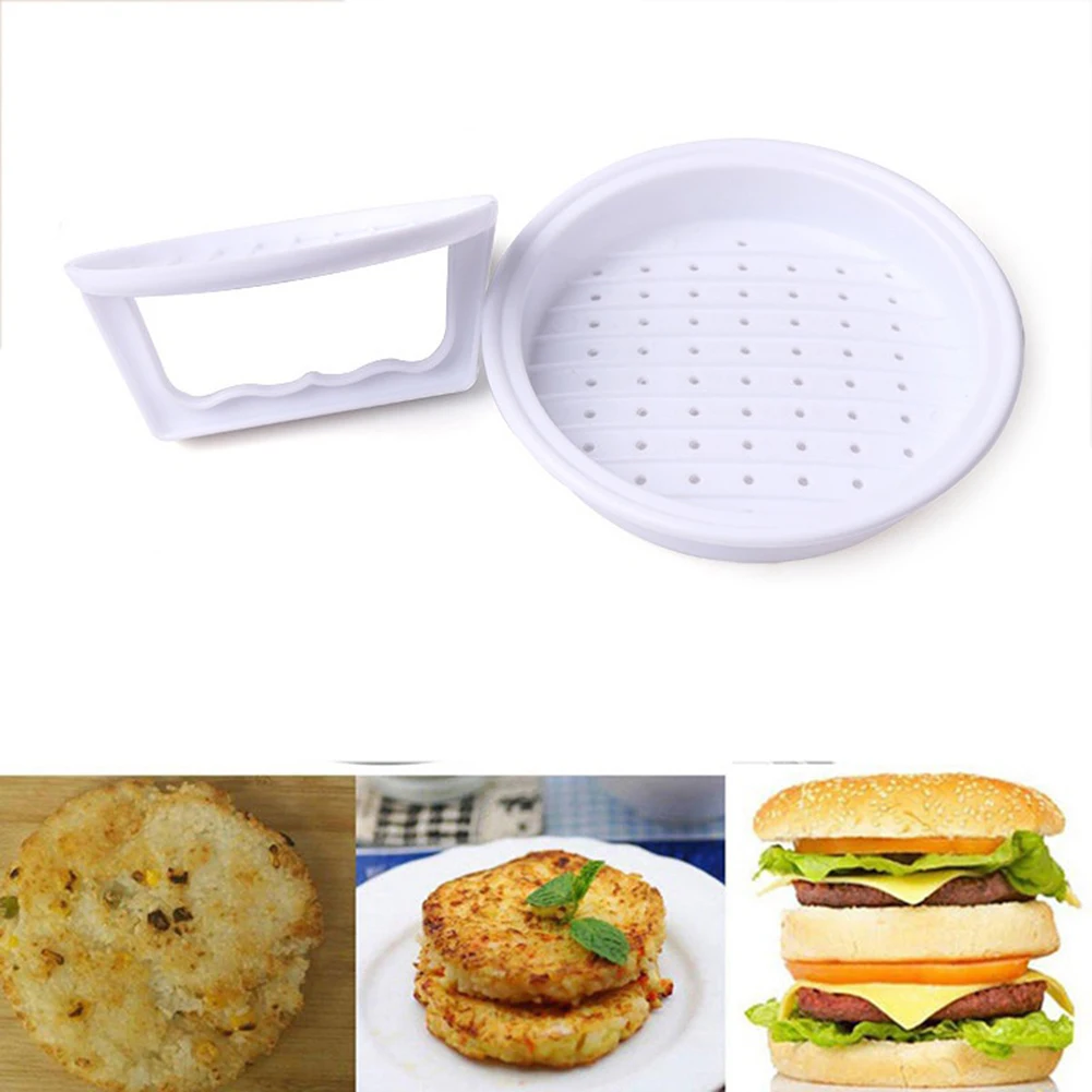 Plastic Meat Press Tool Burger Press Hamburger Maker Mold Easy Release Beef Hamburger Patty Press For Grill Accessories Set