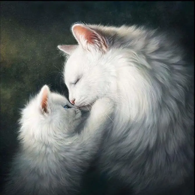 Diamond Embroidery Cats Cross Stitch Painting Cat Mosaic Animals Full Square Rhinestone Kits Home Decor | Дом и сад