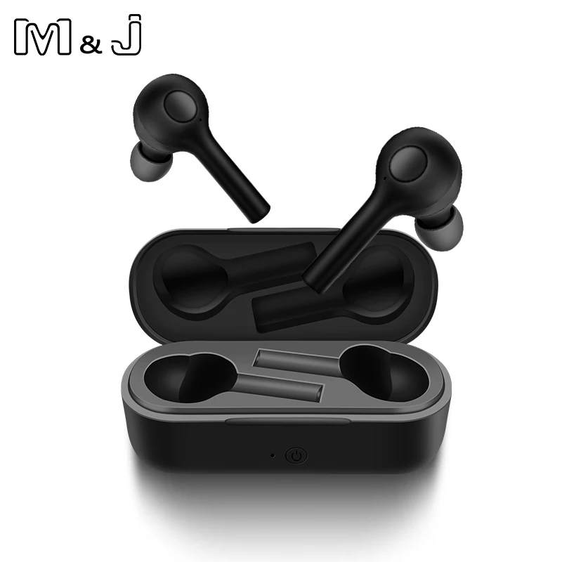 Наушники M & J tws Bluetooth 5 0 для всех смартфонов Беспроводная мини гарнитура Samsung Xiaomi