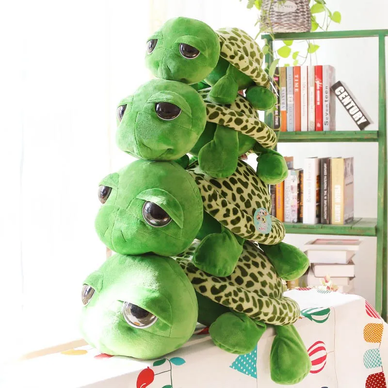 

Kids Toys 2017 Hot Sale 28cm Kawaii Big Eyes Tortoise Plush Turtles Toy For Kids Lovely Soft Small Sea Doll Toy