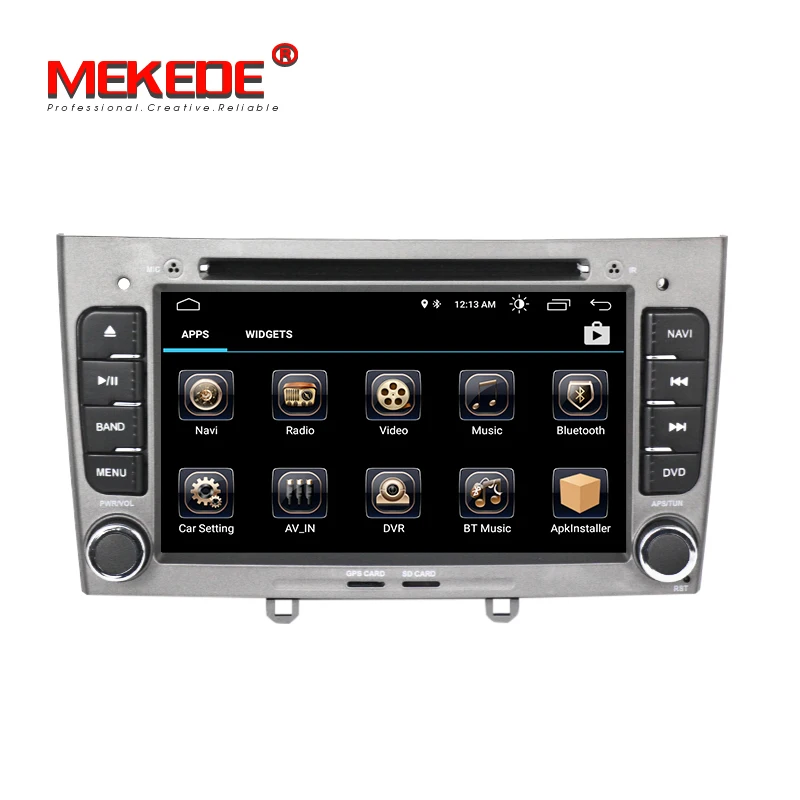 Excellent Free shipping HD 1024x600 Android 8.1  7inch  Car DVD multimedia For Peugeot 308 408 with WIFI Radio GPS Navigation 8G MAP 2